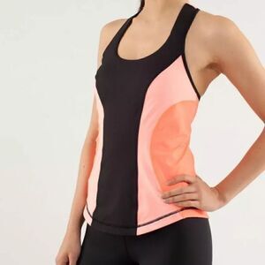 Lululemon Cardio Kick Tank Top in Orange Size 2